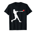 Baseball Love Heart Bat Players And T-Shirt - Fun Novelty Design Men Women - T-Shirt, Sweatshirt, Hoodie