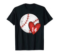 Womens Custom Baseball Mom Number 14 T-Shirt - Custom Art Print Unisex - T-Shirt, Sweatshirt, Hoodie