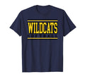 Wildcats Softball Mom Game Day Yellow T-Shirt - Graphic Print Unisex - T-Shirt, Sweatshirt, Hoodie