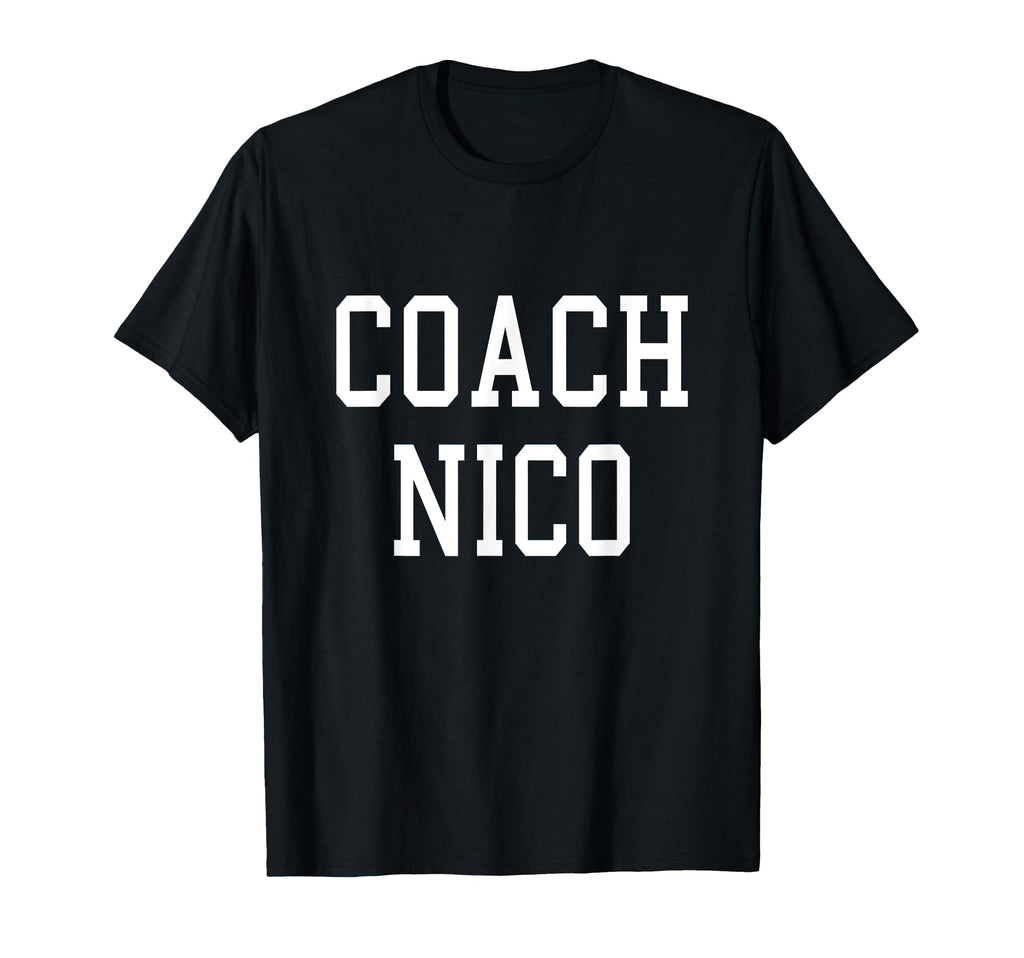Coach Nico Custom Football Soccer T-Shirt - Minimalist Print Men Women - T-Shirt, Sweatshirt, Hoodie
