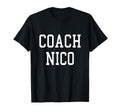 Coach Nico Custom Football Soccer T-Shirt - Minimalist Print Men Women - T-Shirt, Sweatshirt, Hoodie