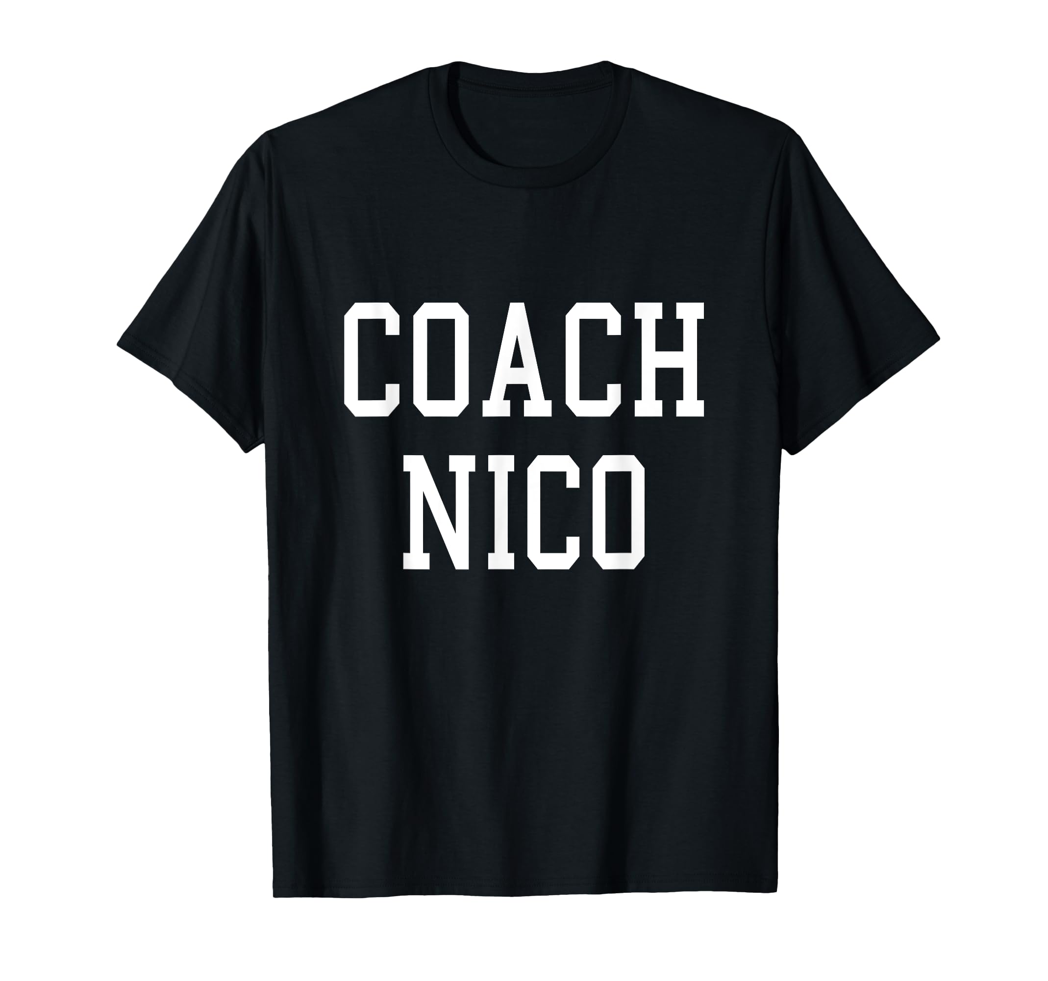 Coach Nico Custom Football Soccer T-Shirt - Minimalist Print Men Women - T-Shirt, Sweatshirt, Hoodie