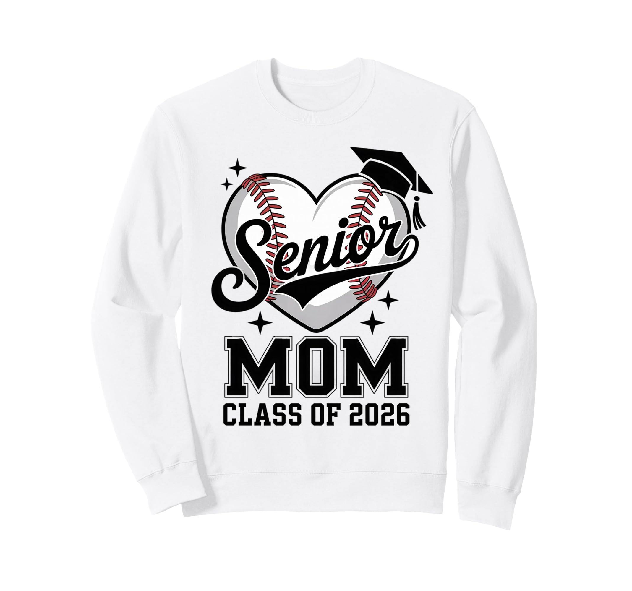 Proud Senior Mom Class 2026 Sweatshirt - Novelty Apparel for Adults - T-Shirt, Sweatshirt, Hoodie