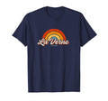 La Verne California Ca Rainbow 70S T-Shirt - Casual Everyday Wear Men Women - T-Shirt, Sweatshirt, Hoodie