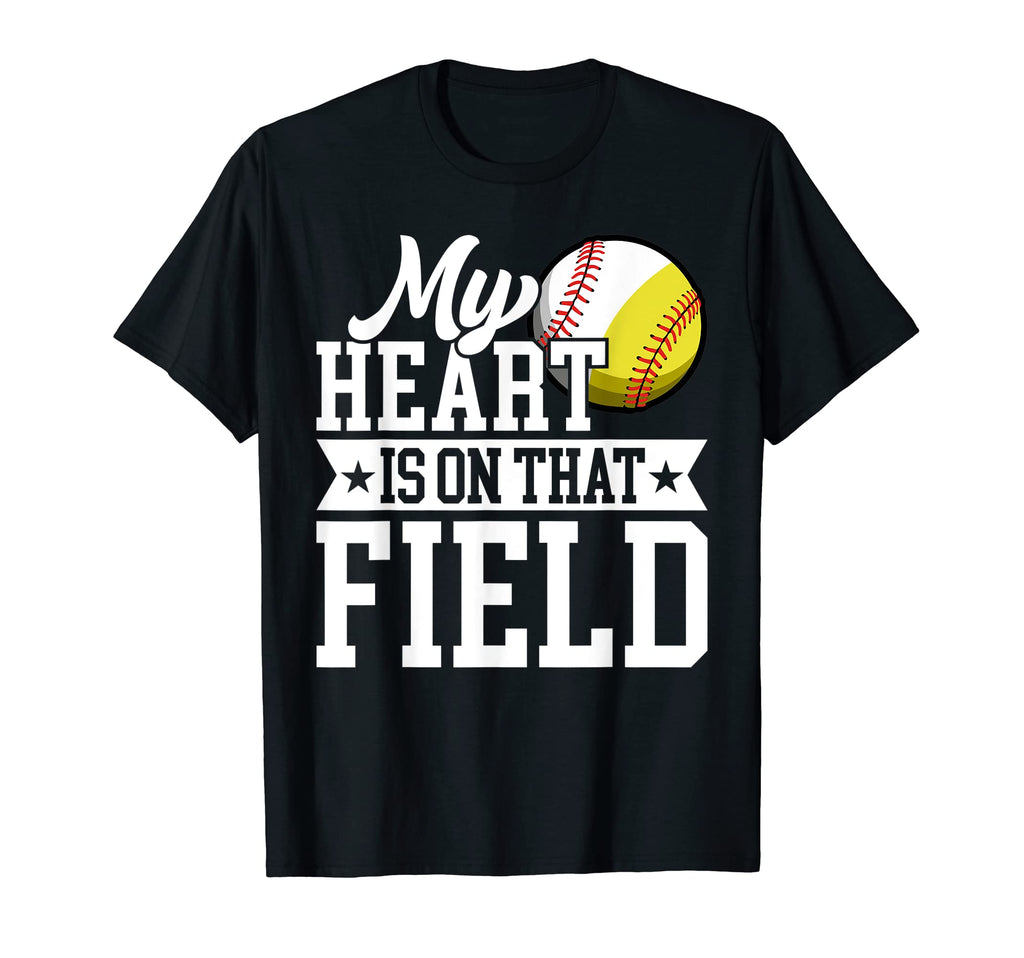 My Heart Is That Field Baseball T-Shirt - Aesthetic Graphic for Adults - T-Shirt, Sweatshirt, Hoodie