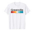 Greenville South Carolina 80S T-Shirt - Minimalist Print for Adults - T-Shirt, Sweatshirt, Hoodie
