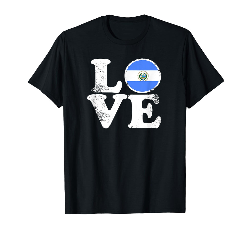 Love El Salvador Flag Home Pride T-Shirt - Aesthetic Graphic for Adults - T-Shirt, Sweatshirt, Hoodie