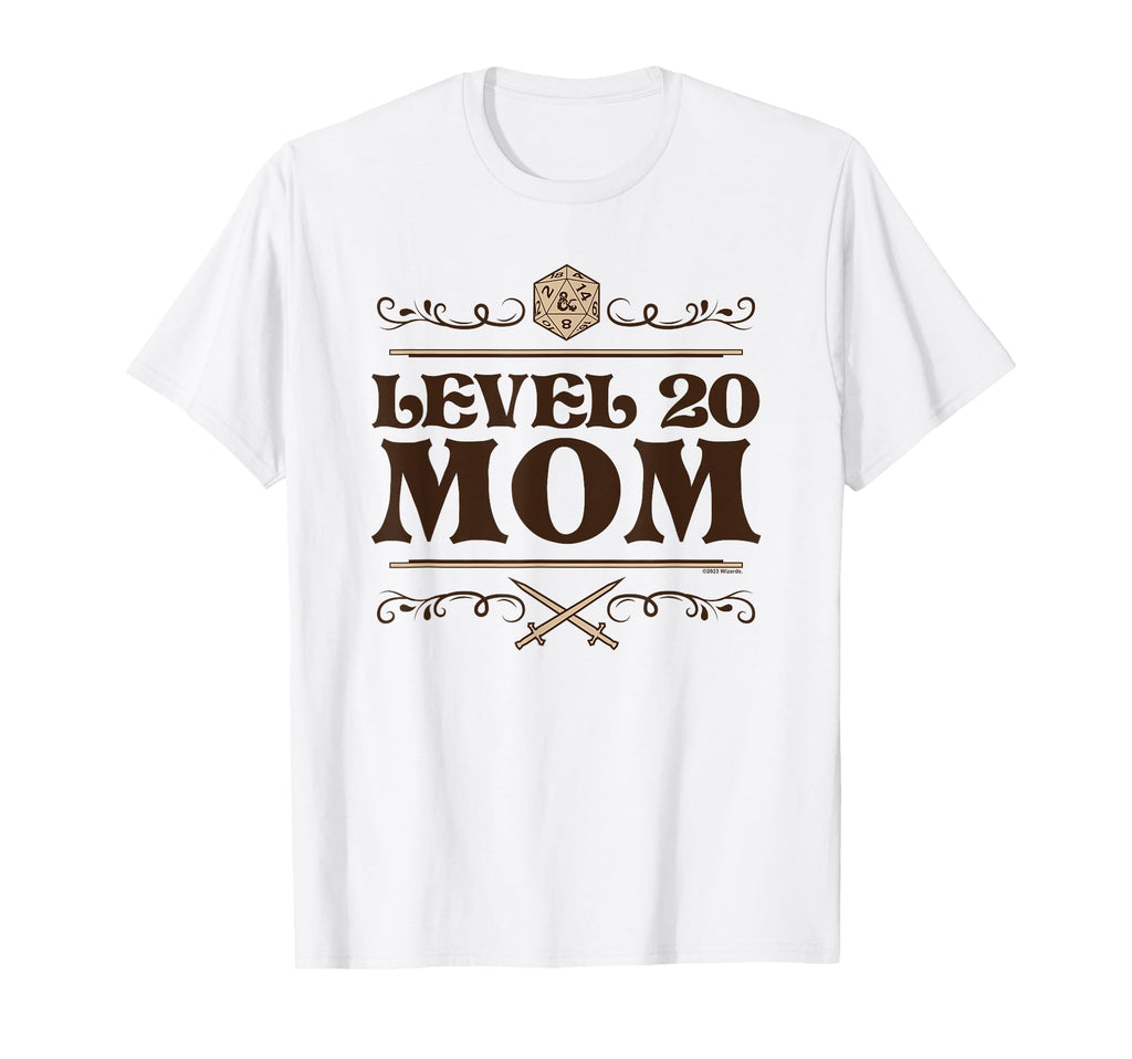 Dungeons Dragons Mothers Day Level 20 Mom T-Shirt - Streetwear Style Unisex - T-Shirt, Sweatshirt, Hoodie