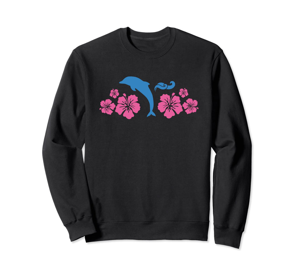 Dolphin Flowers Coconut Y2K 2000S Sweatshirt - Graphic Print for Adults - T-Shirt, Sweatshirt, Hoodie