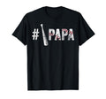 Number One Baseball Papa Fathers Day T-Shirt - Graphic Print for Adults - T-Shirt, Sweatshirt, Hoodie
