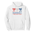 Baseball Lover Game Day Vibes Baseball Hoodie - Novelty Apparel for Adults - T-Shirt, Sweatshirt, Hoodie