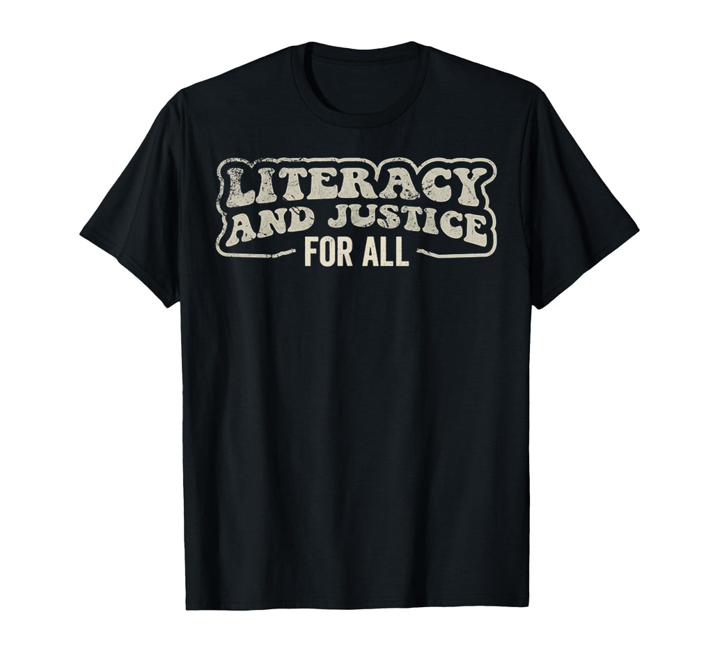 Literacy And Justice All 70S T-Shirt - Aesthetic Graphic Men Women - T-Shirt, Sweatshirt, Hoodie