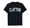 Clayton Ca Distressed White Varsity T-Shirt - Graphic Print for Adults - T-Shirt, Sweatshirt, Hoodie