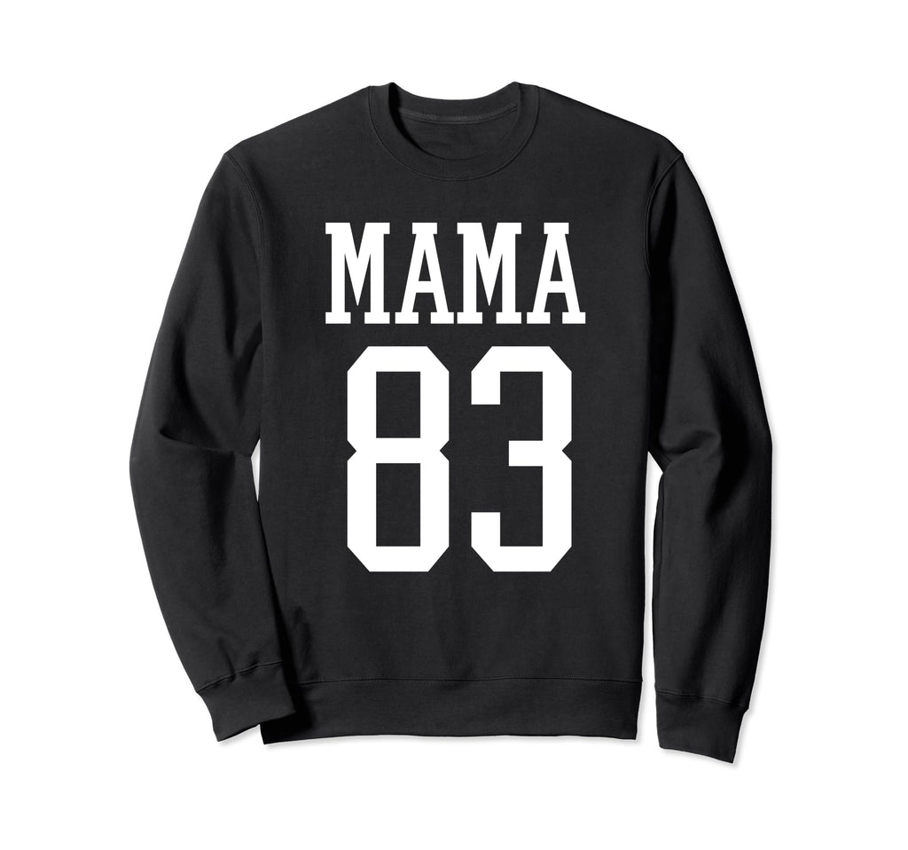 Number 83 Mama Biggest Fan Spirit Wear Sweatshirt - Trendy Graphic Unisex - T-Shirt, Sweatshirt, Hoodie