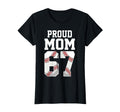 Womens Proud Mom Baseball Player Number T-Shirt - Custom Art Print Unisex - T-Shirt, Sweatshirt, Hoodie