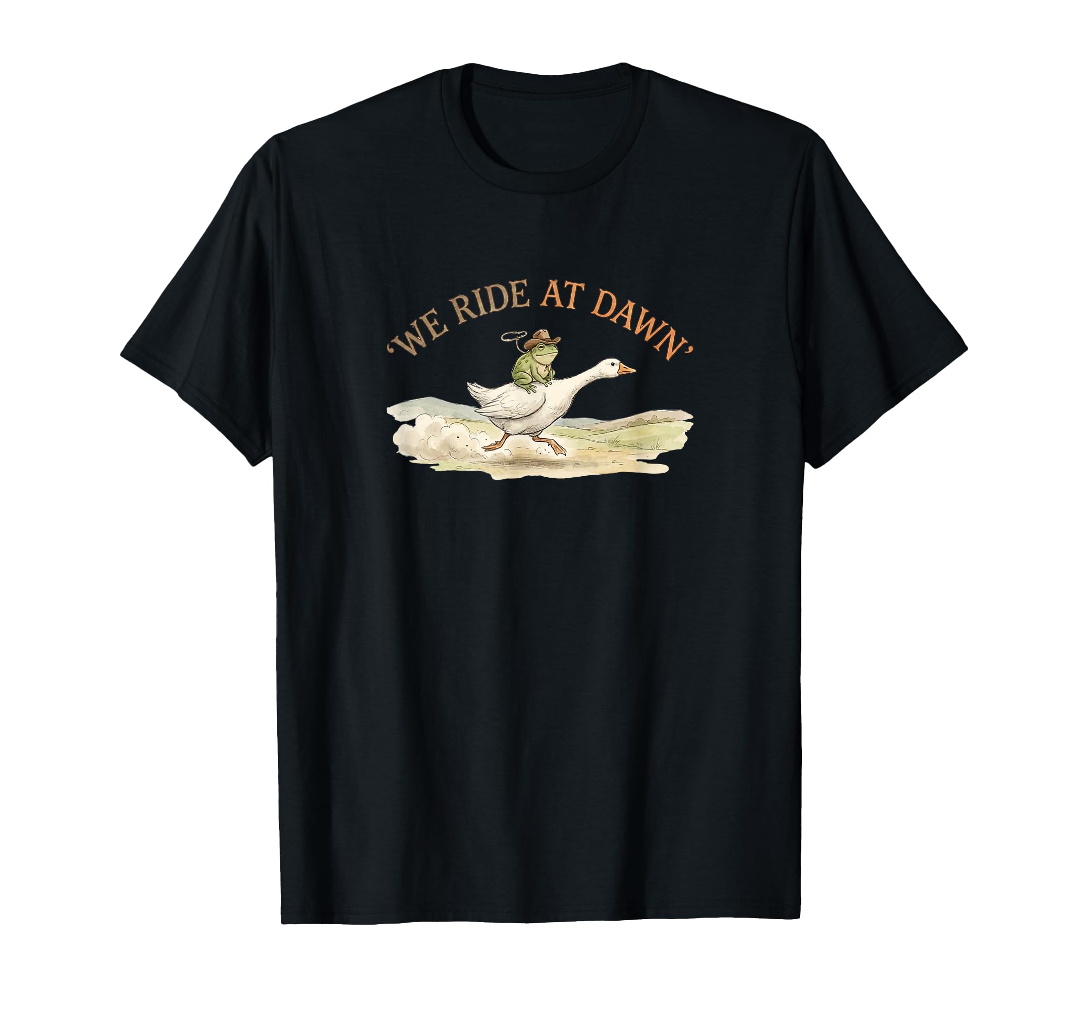 Funny We Ride Dawn Frog Cowboy Riding T-Shirt - Custom Art Print Men Women - T-Shirt, Sweatshirt, Hoodie