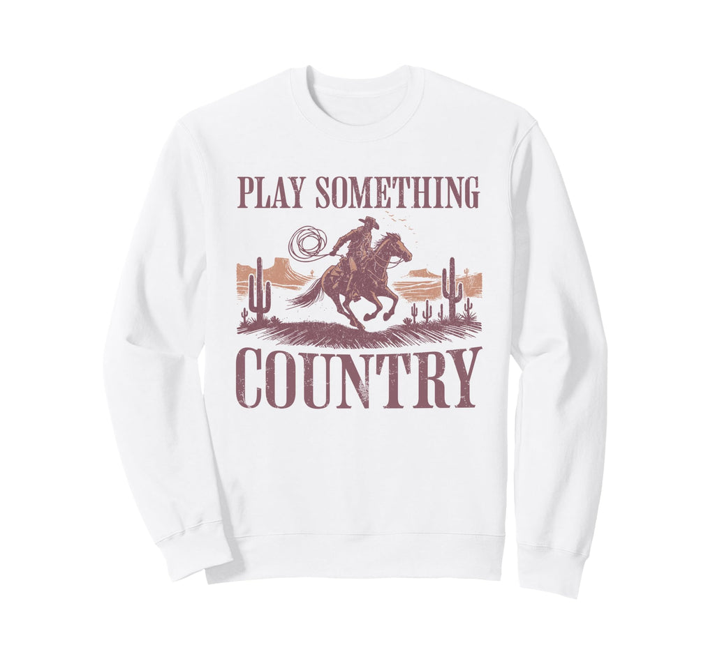 Western Cowboy Riding Horse Play Sweatshirt - Graphic Print for Adults - T-Shirt, Sweatshirt, Hoodie
