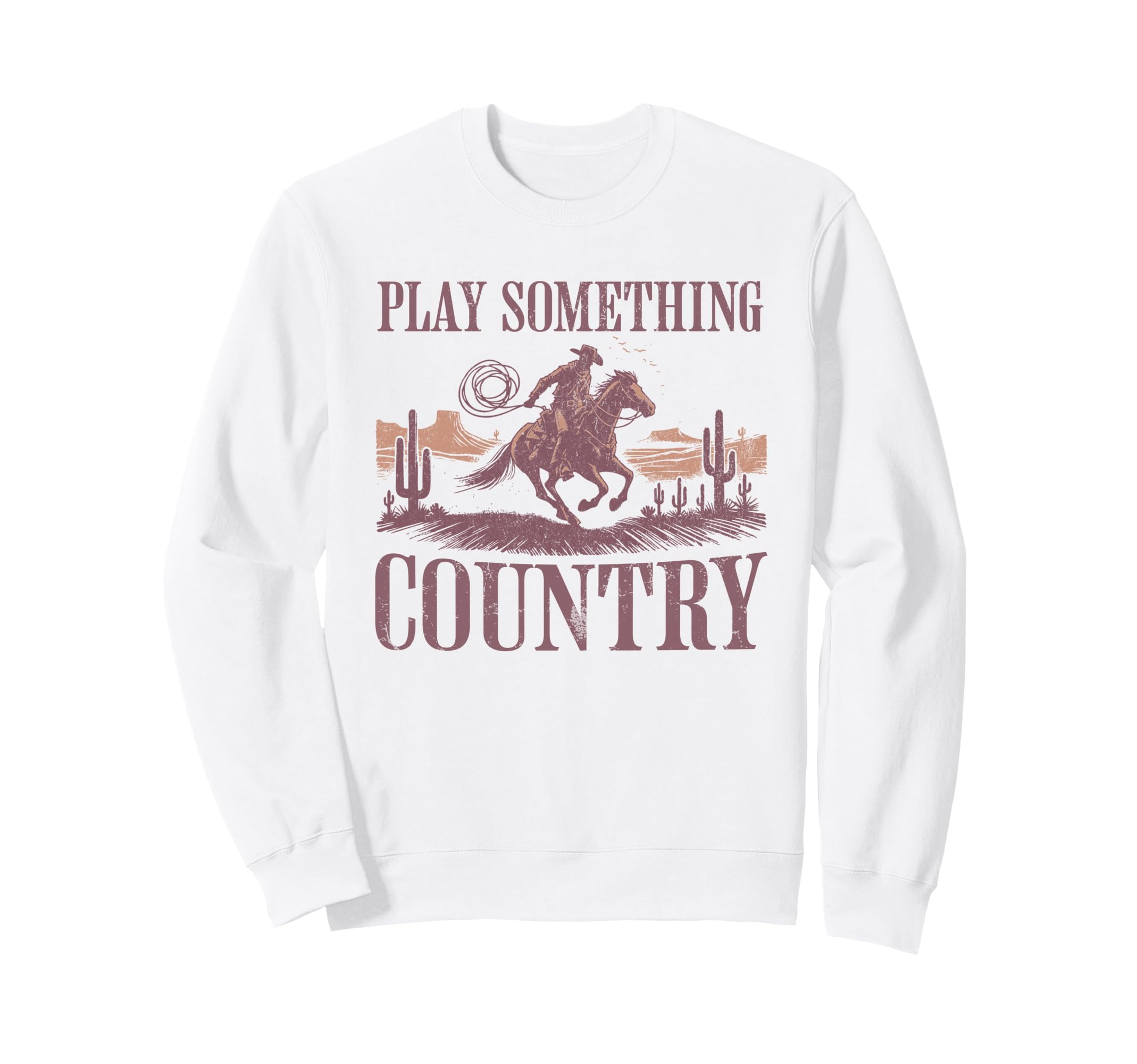 Western Cowboy Riding Horse Play Sweatshirt - Graphic Print for Adults - T-Shirt, Sweatshirt, Hoodie