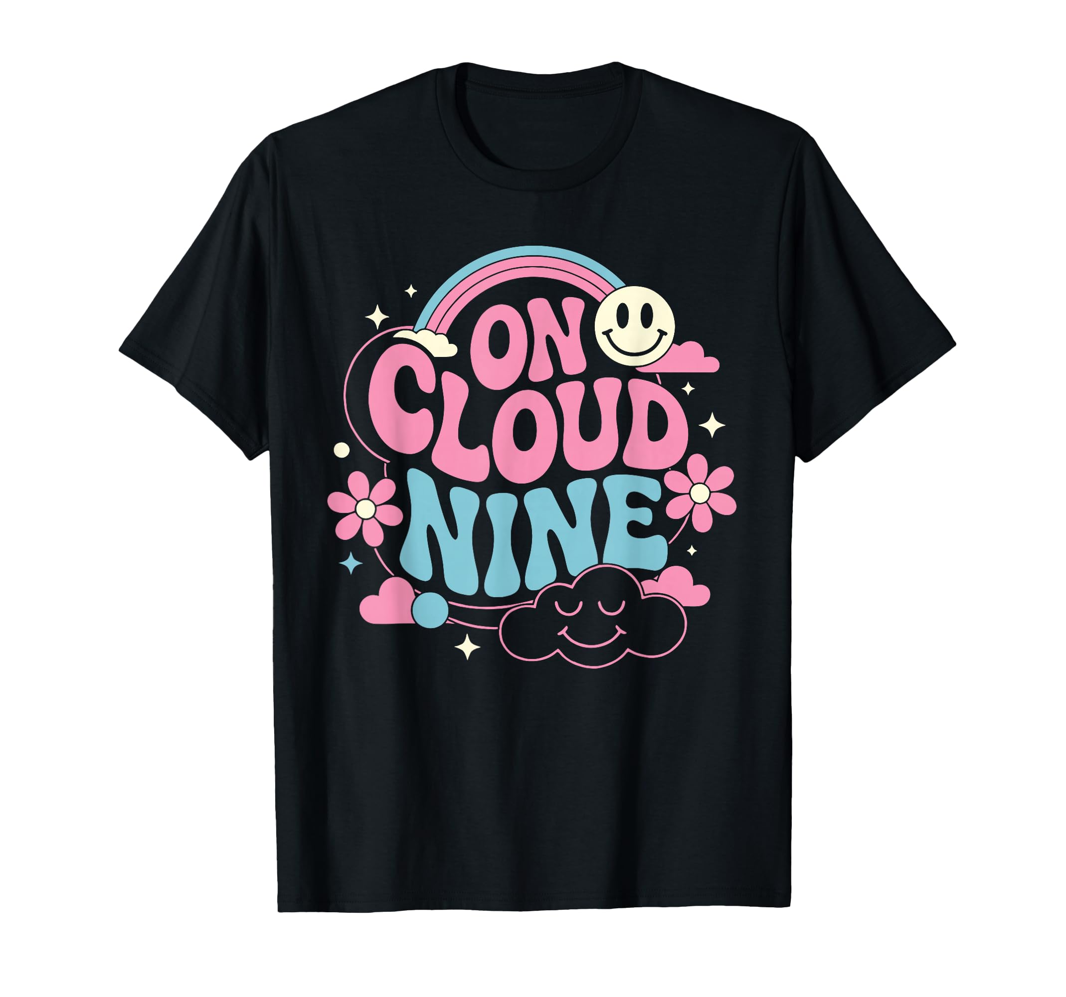 Cloud Nine 9Th Birthday Birthday Rainbow T-Shirt - Unique Graphic Unisex - T-Shirt, Sweatshirt, Hoodie