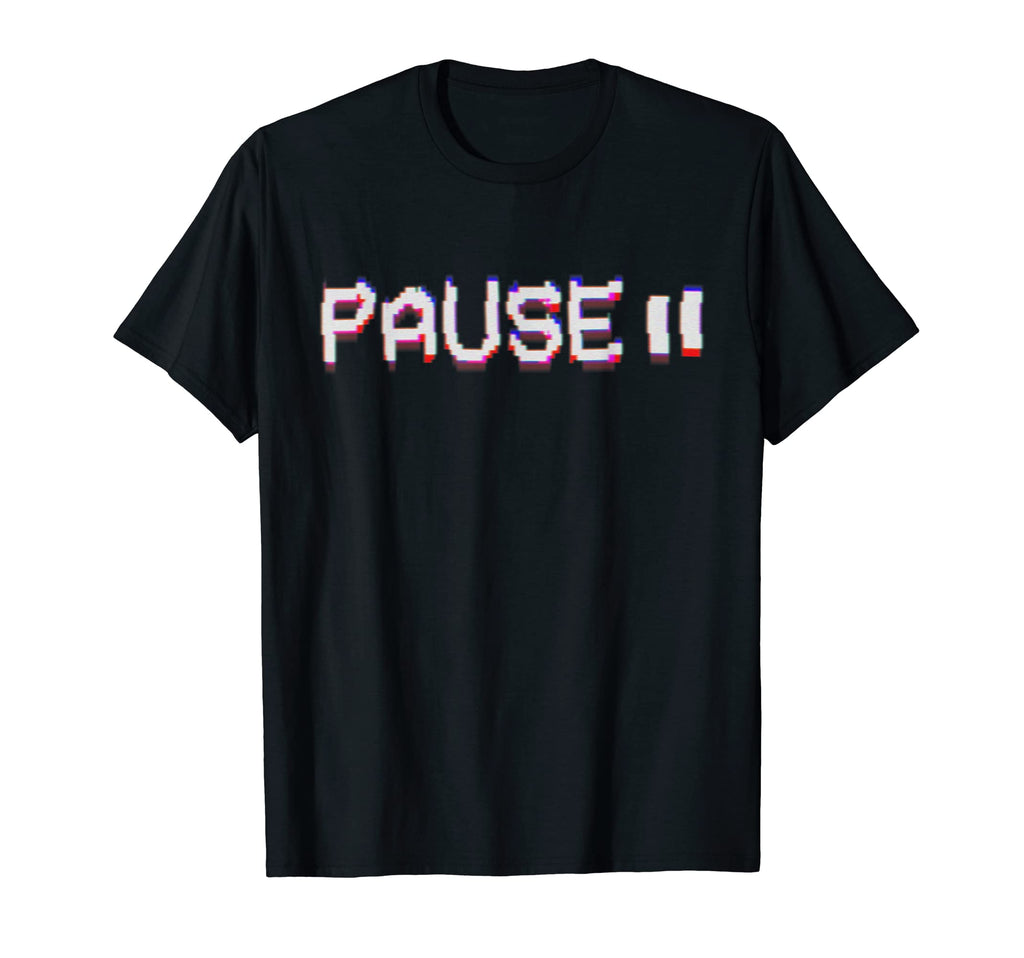 Glitch Vcr Vhs Tape 80S Pause T-Shirt - Casual Everyday Wear for Adults - T-Shirt, Sweatshirt, Hoodie