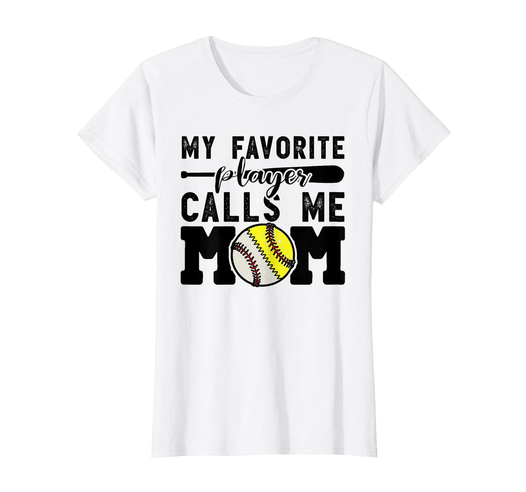My Favorite Player Calls Me Mom Baseball T-Shirt - Graphic Print Men Women - T-Shirt, Sweatshirt, Hoodie