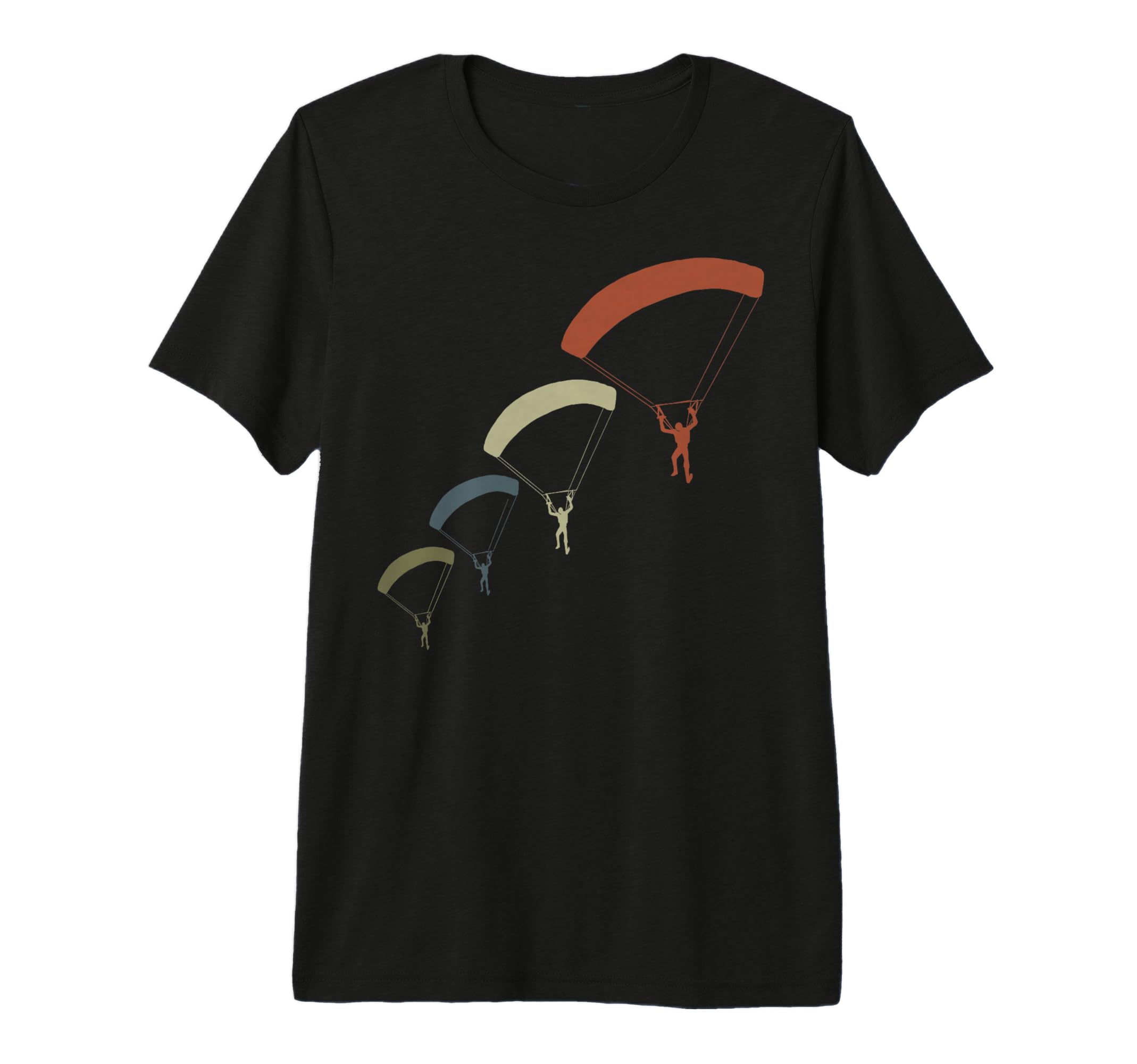Skydiving Parachuting Sunset Skydive Tri T-Shirt - Unique Graphic Unisex - T-Shirt, Sweatshirt, Hoodie