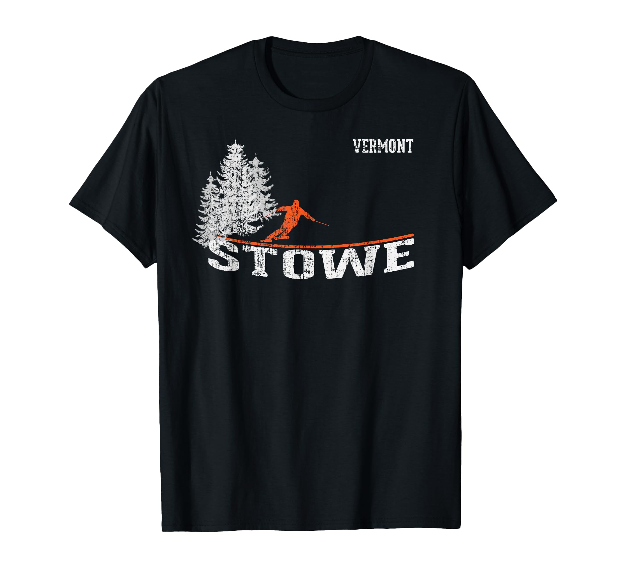 1980S Stowe Vt Skiing T-Shirt - Trendy Graphic Men Women - T-Shirt, Sweatshirt, Hoodie