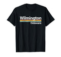 Wilmington Delaware Worn Stripes T-Shirt - Graphic Print for Adults - T-Shirt, Sweatshirt, Hoodie