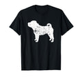 Distressed Shar Pei Silhouette Dog T-Shirt - Trendy Graphic for Adults - T-Shirt, Sweatshirt, Hoodie