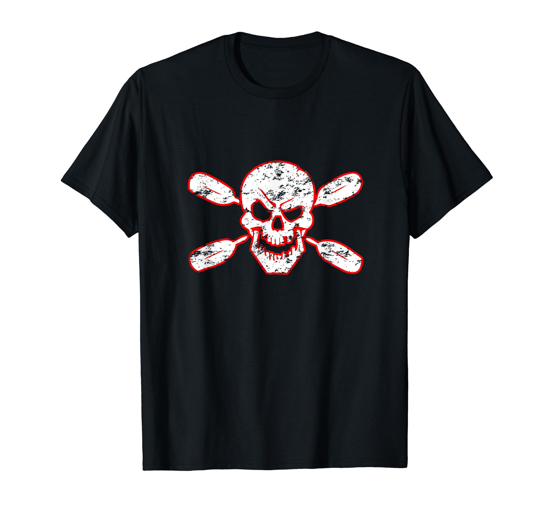 Distressed Kayak Fishing T-Shirt - Graphic Print Men Women - T-Shirt, Sweatshirt, Hoodie