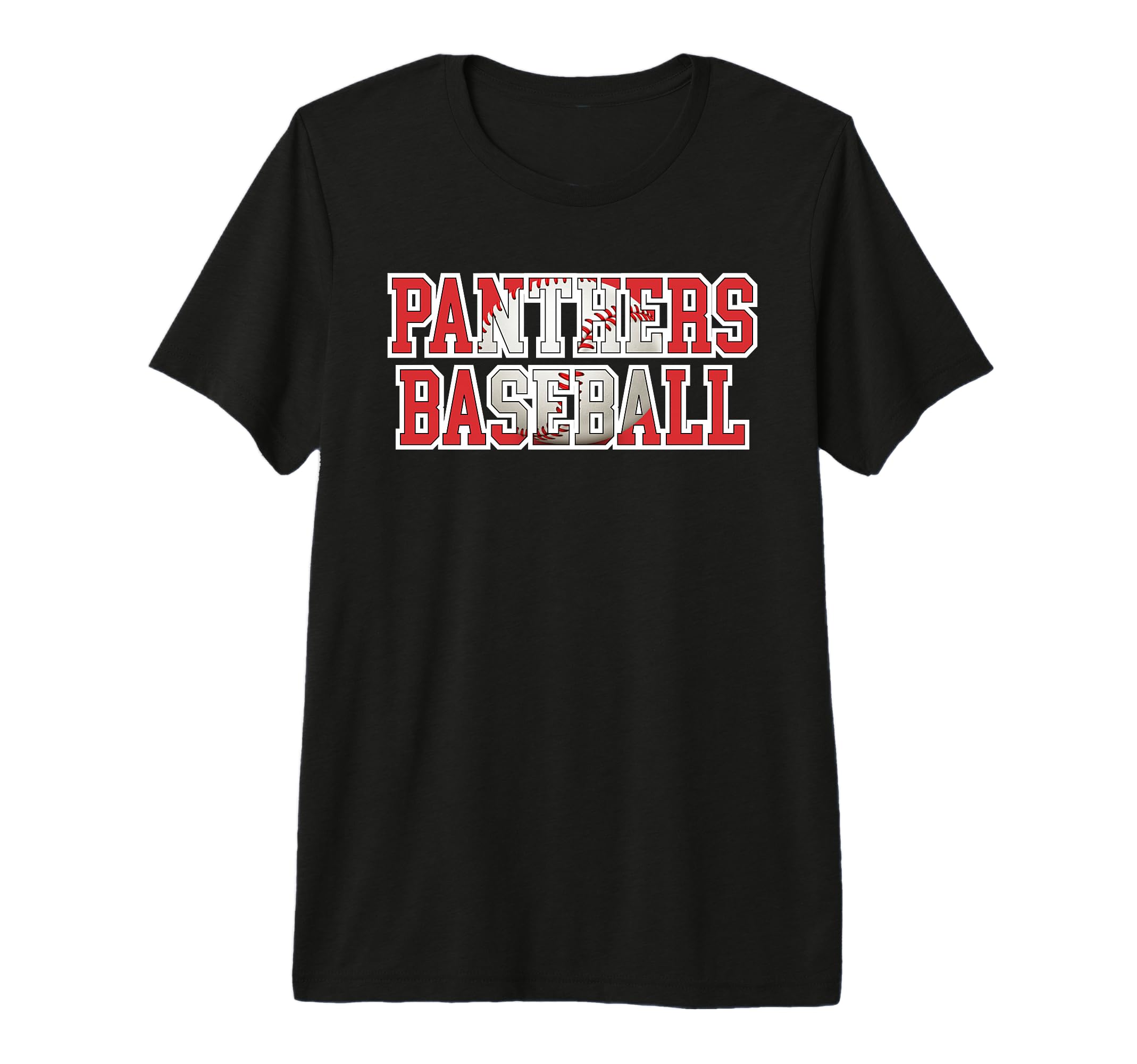Red Panthers Baseball Mom Mascot Sports T-Shirt - Trendy Graphic Unisex - T-Shirt, Sweatshirt, Hoodie