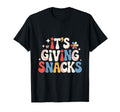 Its Giving Snacks Funny Baseball Mom Dugout T-Shirt - Trendy Graphic Unisex - T-Shirt, Sweatshirt, Hoodie