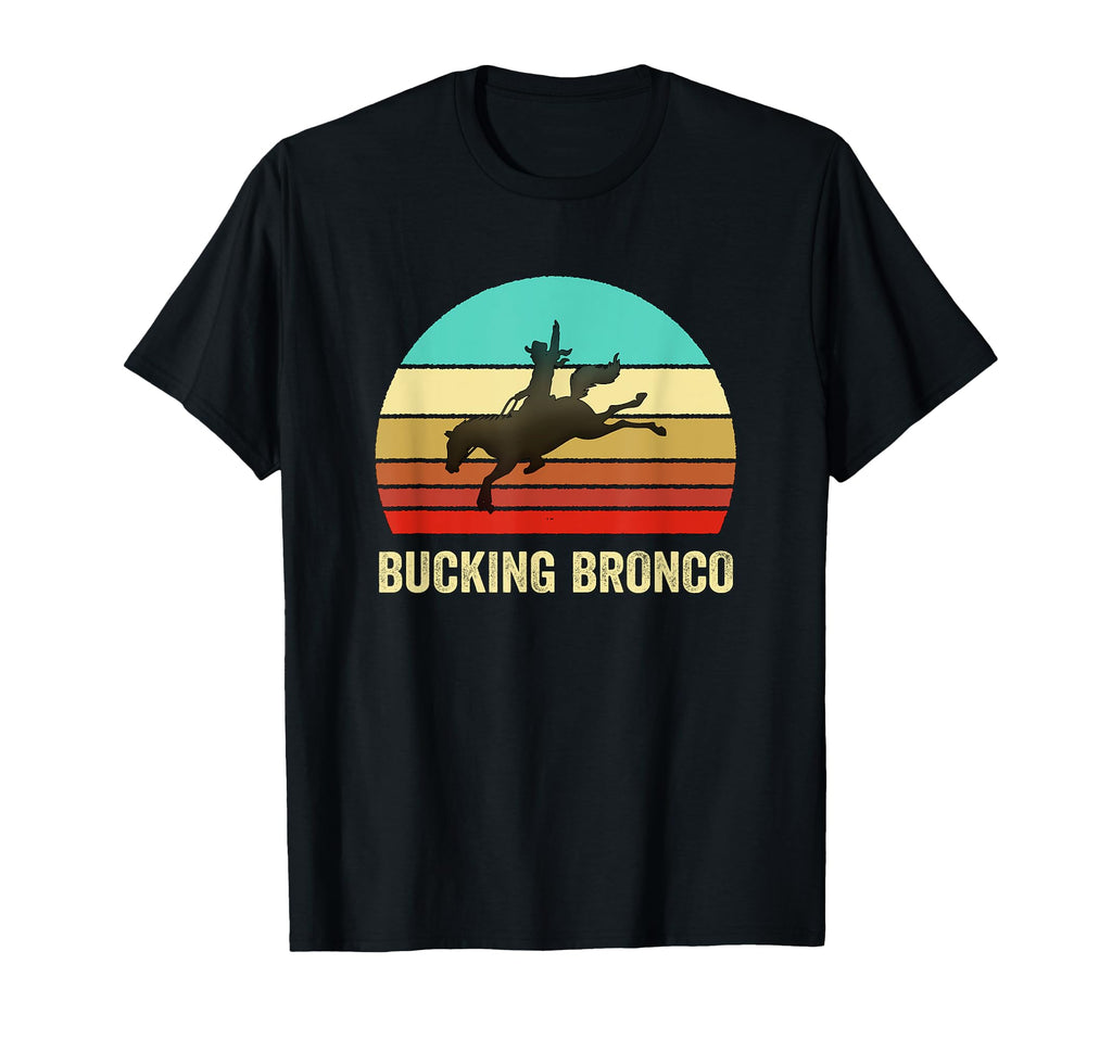 Sunset Bucking Bronco T-Shirt - Aesthetic Graphic for Adults - T-Shirt, Sweatshirt, Hoodie