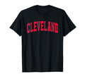 Cleveland Varsity Arched Text T-Shirt - Aesthetic Graphic for Adults - T-Shirt, Sweatshirt, Hoodie