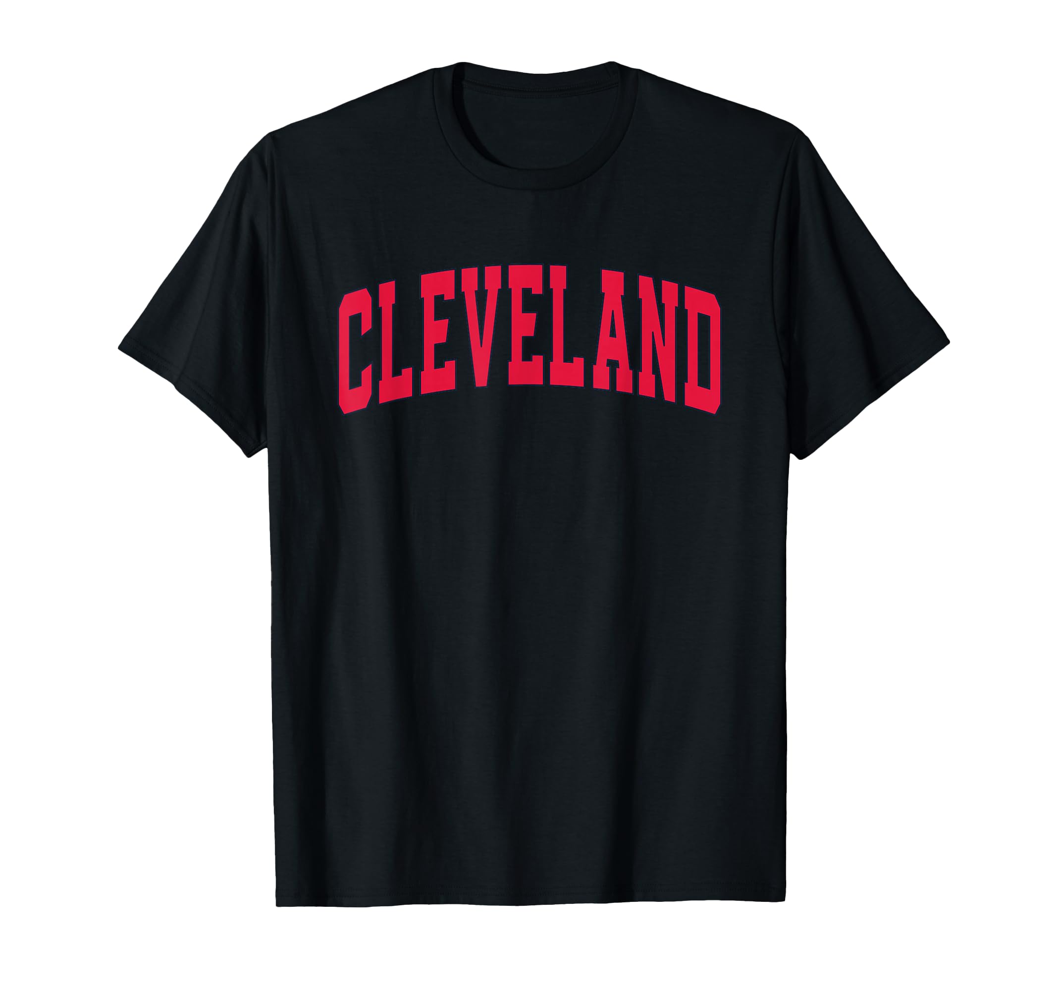 Cleveland Varsity Arched Text T-Shirt - Aesthetic Graphic for Adults - T-Shirt, Sweatshirt, Hoodie