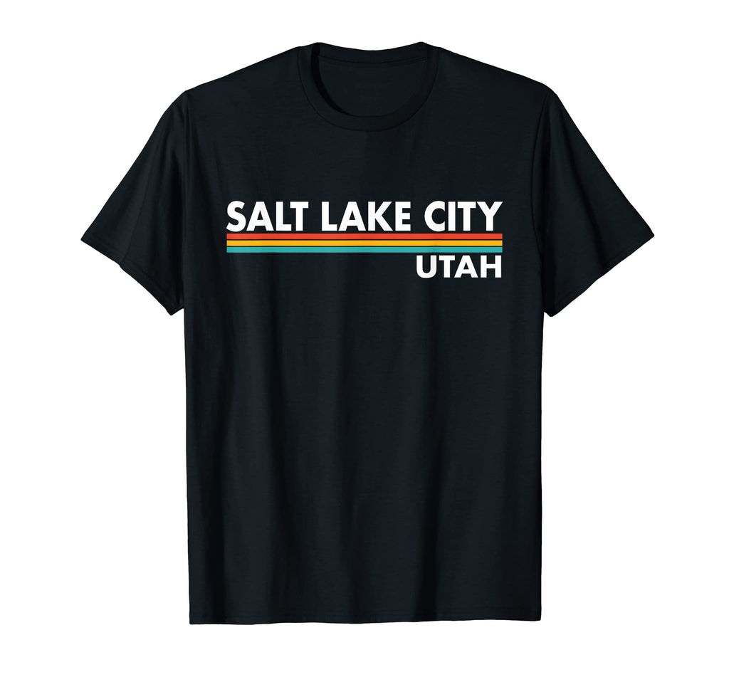 Salt Lake City Utah Stripes T-Shirt - Unique Graphic Unisex - T-Shirt, Sweatshirt, Hoodie