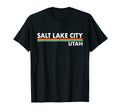 Salt Lake City Utah Stripes T-Shirt - Unique Graphic Unisex - T-Shirt, Sweatshirt, Hoodie