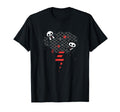 Skelanimals Panda Rocker Striped T-Shirt - Streetwear Style Men Women - T-Shirt, Sweatshirt, Hoodie