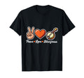 Peace Love Bluegrass Funny Music Lover T-Shirt - Unique Graphic Men Women - T-Shirt, Sweatshirt, Hoodie