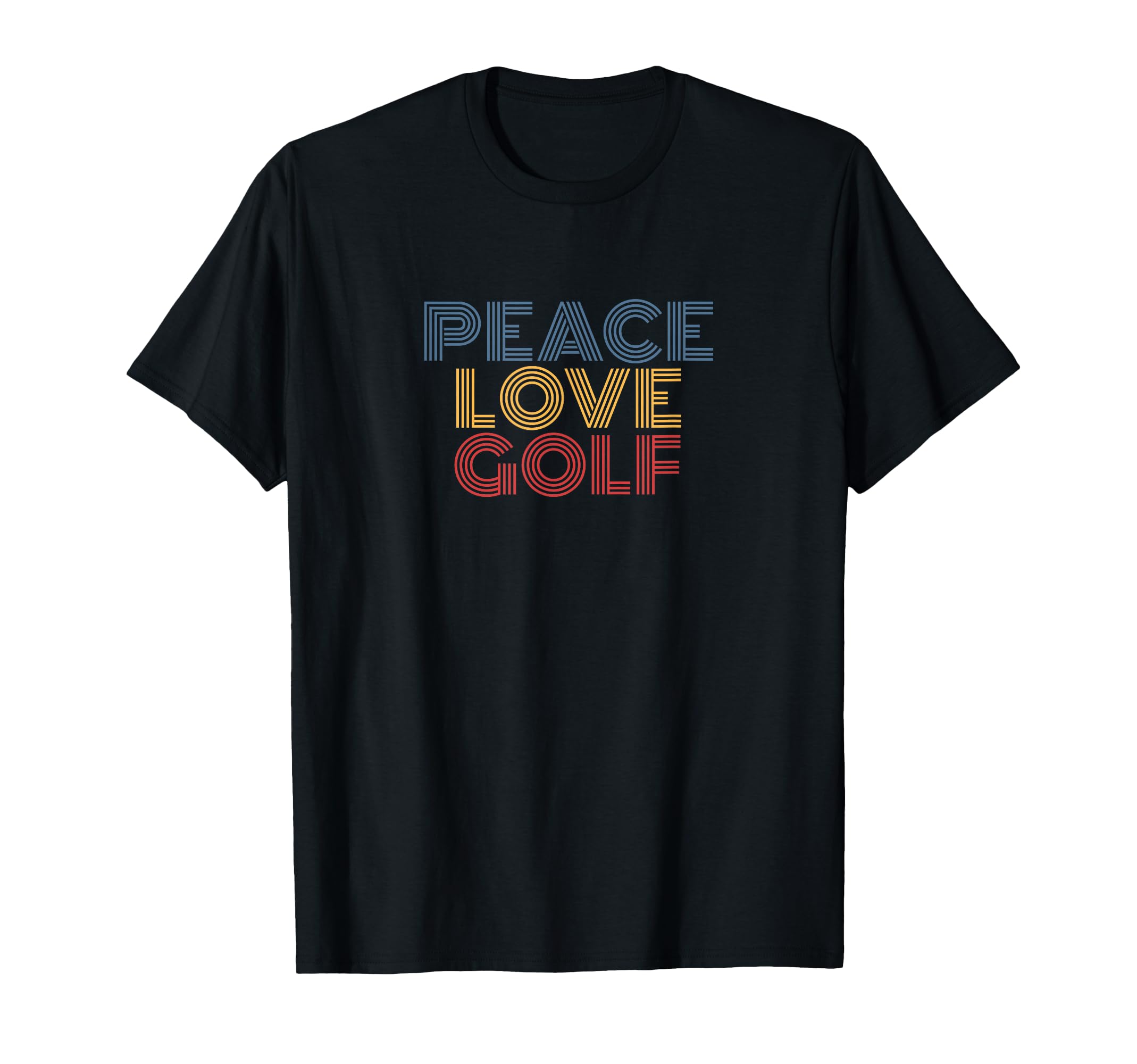 Peace Love Golf T-Shirt - Custom Art Print Men Women - T-Shirt, Sweatshirt, Hoodie