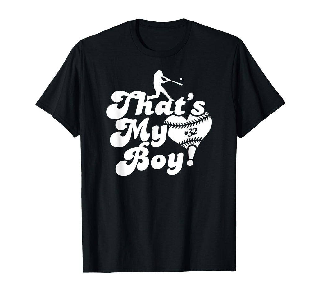 Custom Thats My 32 Jersey Baseball Mom T-Shirt - Unique Graphic for Adults - T-Shirt, Sweatshirt, Hoodie