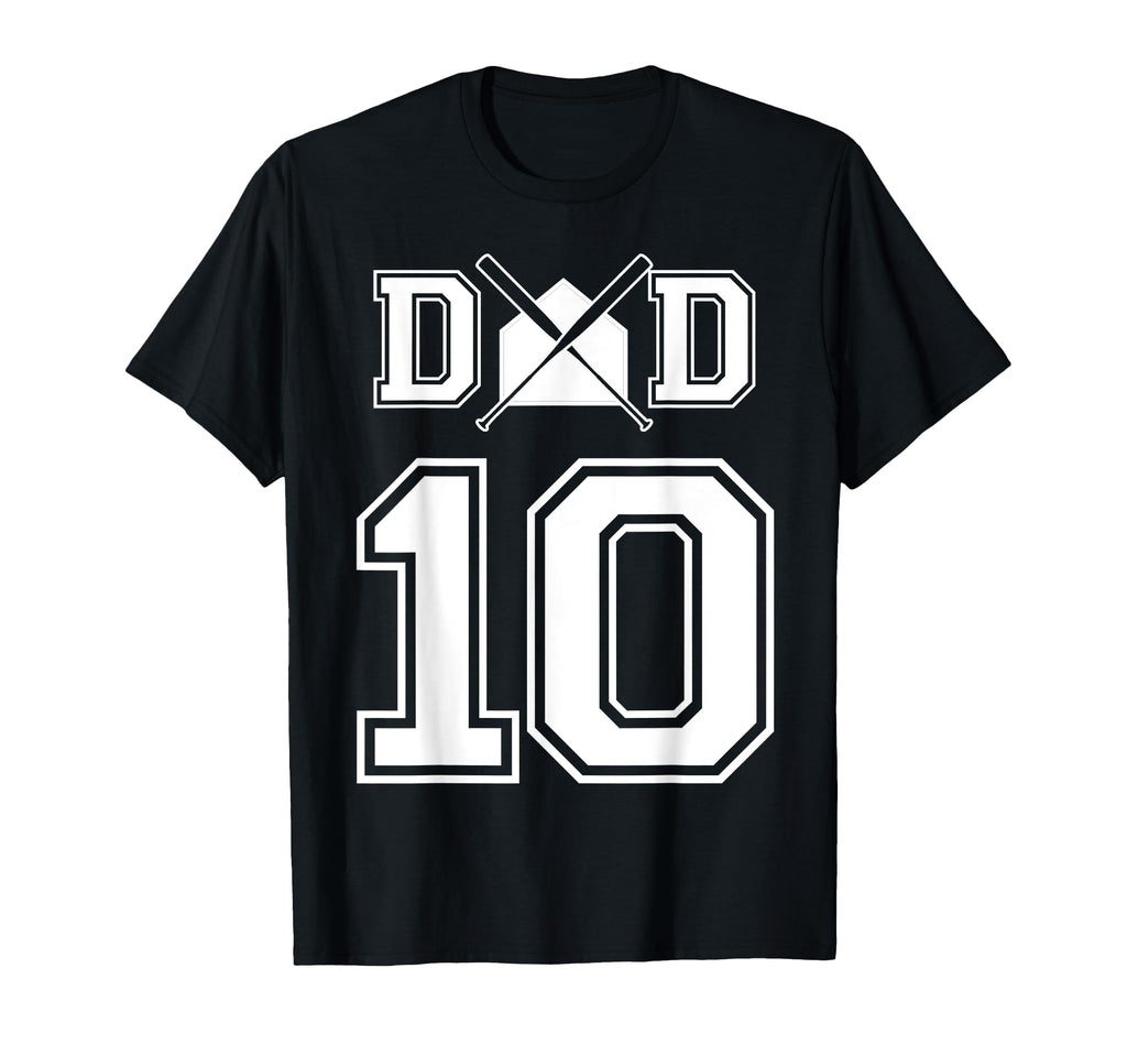 Number 10 Players Biggest Fan Baseball T-Shirt - Graphic Print for Adults - T-Shirt, Sweatshirt, Hoodie