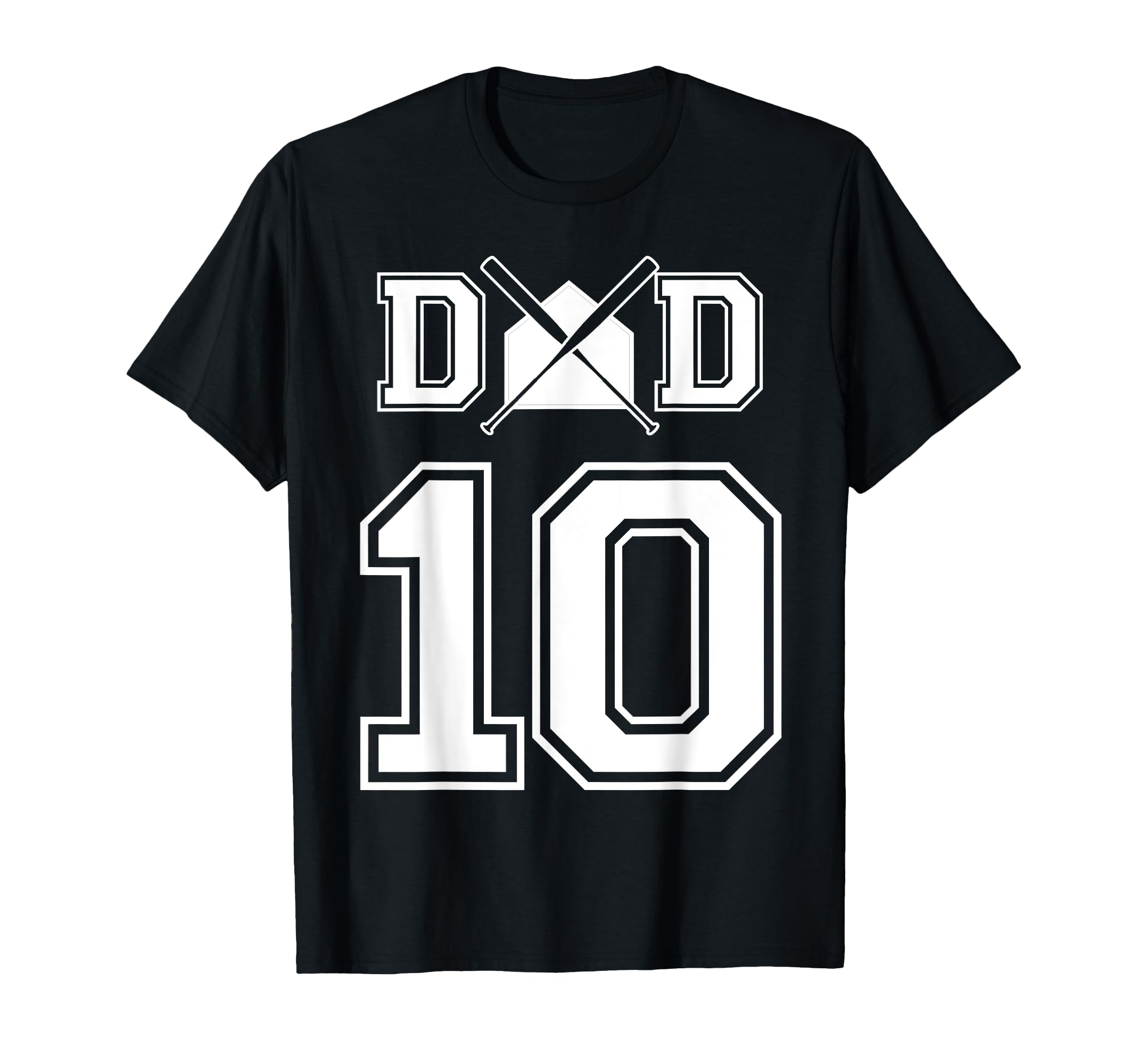 Number 10 Players Biggest Fan Baseball T-Shirt - Graphic Print for Adults - T-Shirt, Sweatshirt, Hoodie