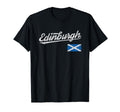 Edinburgh Scotland Flag Distressed T-Shirt - Fun Novelty Design for Adults - T-Shirt, Sweatshirt, Hoodie