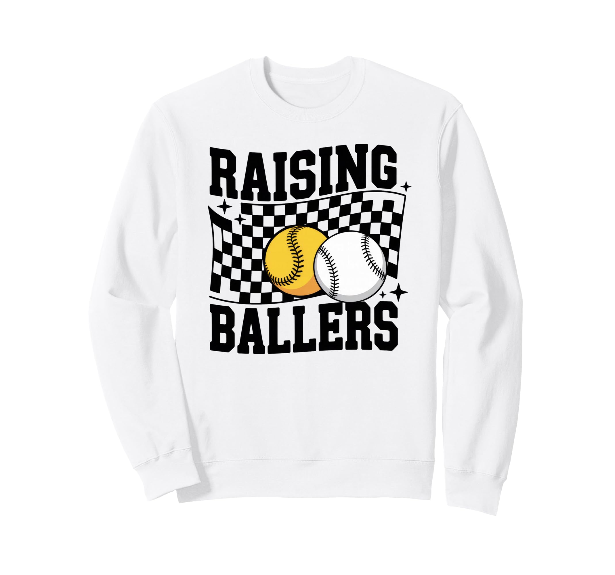 Raising Ballers Baseball Softball Sweatshirt - Streetwear Style Unisex - T-Shirt, Sweatshirt, Hoodie