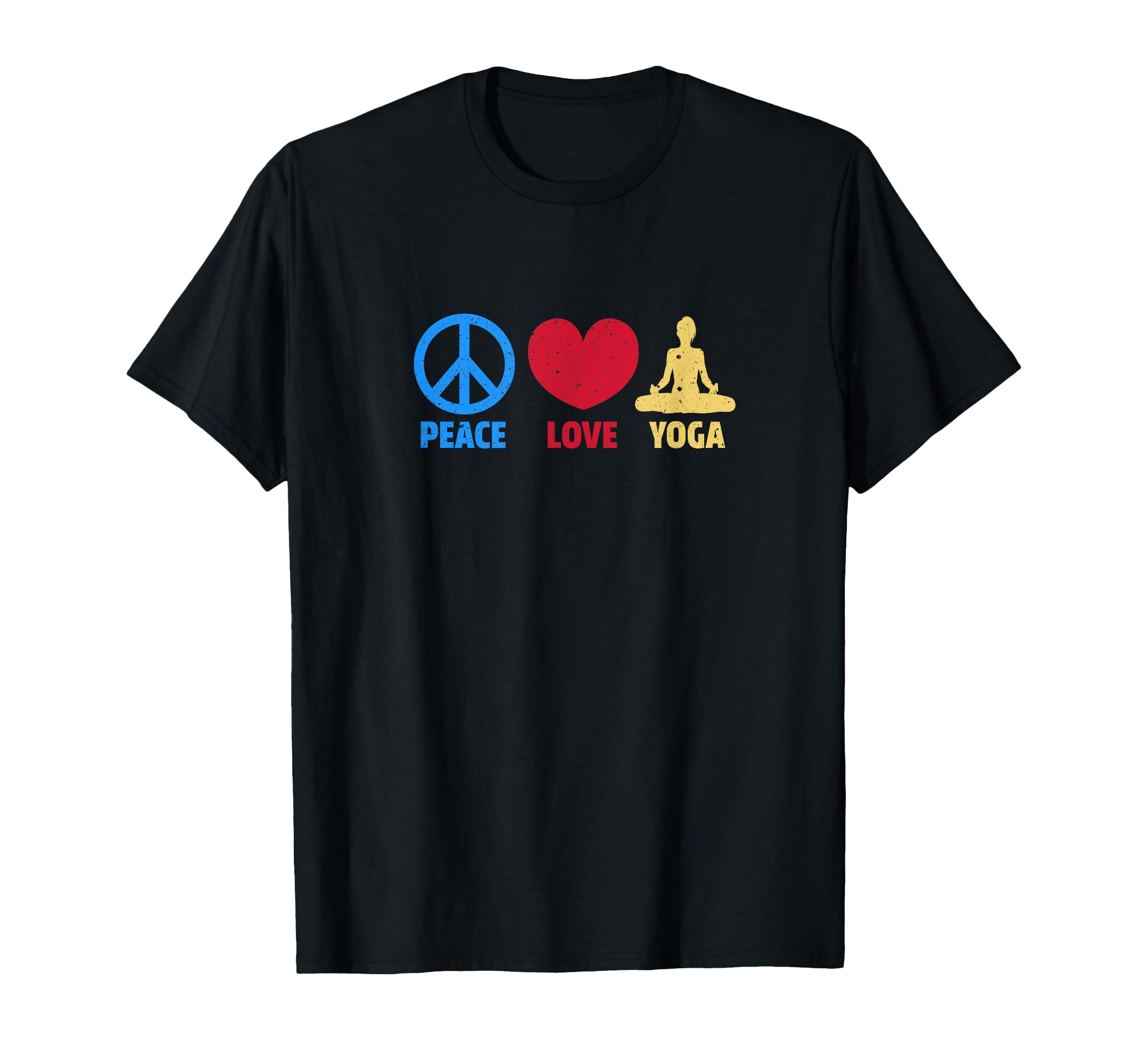 Peace Love And Yoga T-Shirt - Minimalist Print Men Women - T-Shirt, Sweatshirt, Hoodie