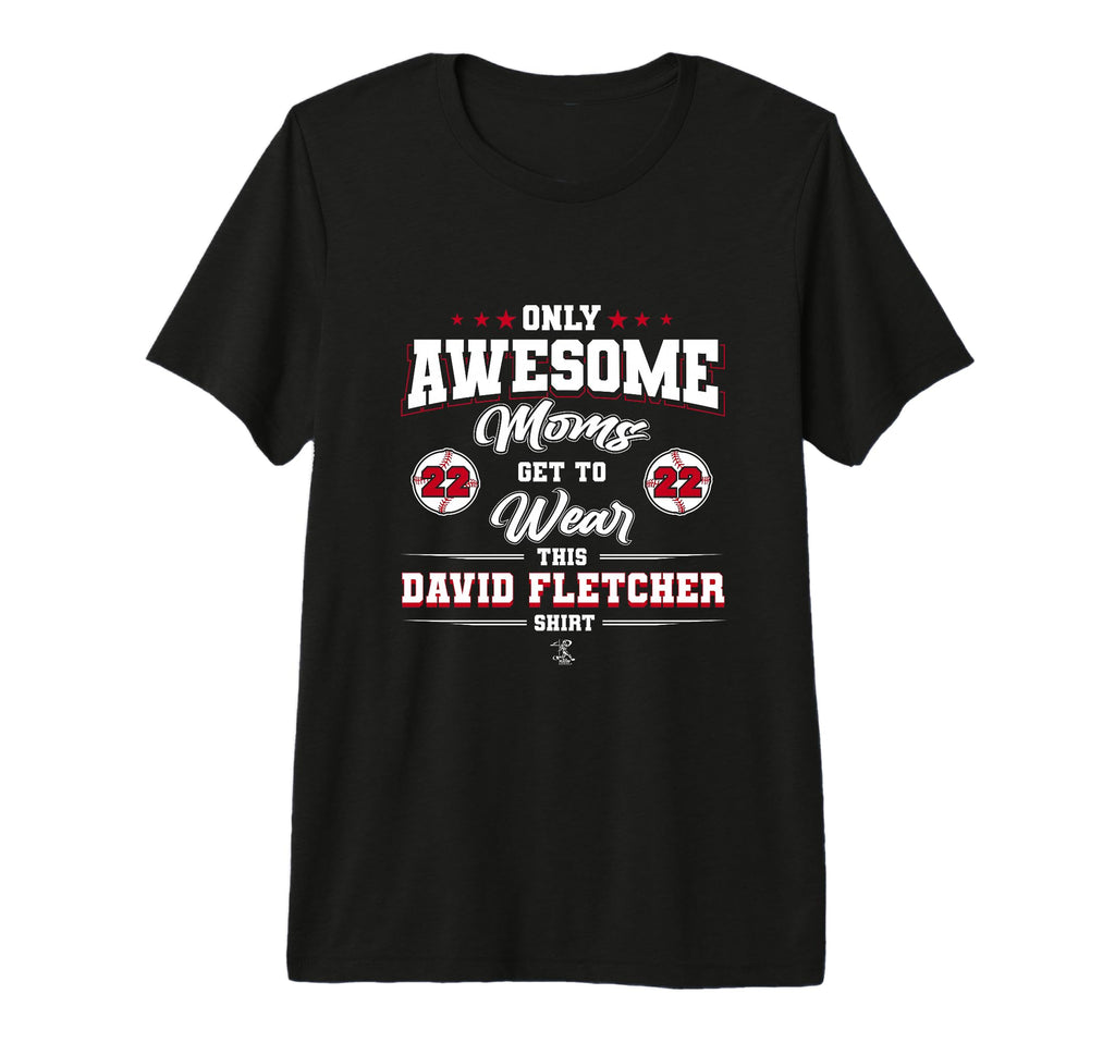 David Fletcher Awesome Moms Tri Blend T-Shirt - Aesthetic Graphic Men Women - T-Shirt, Sweatshirt, Hoodie