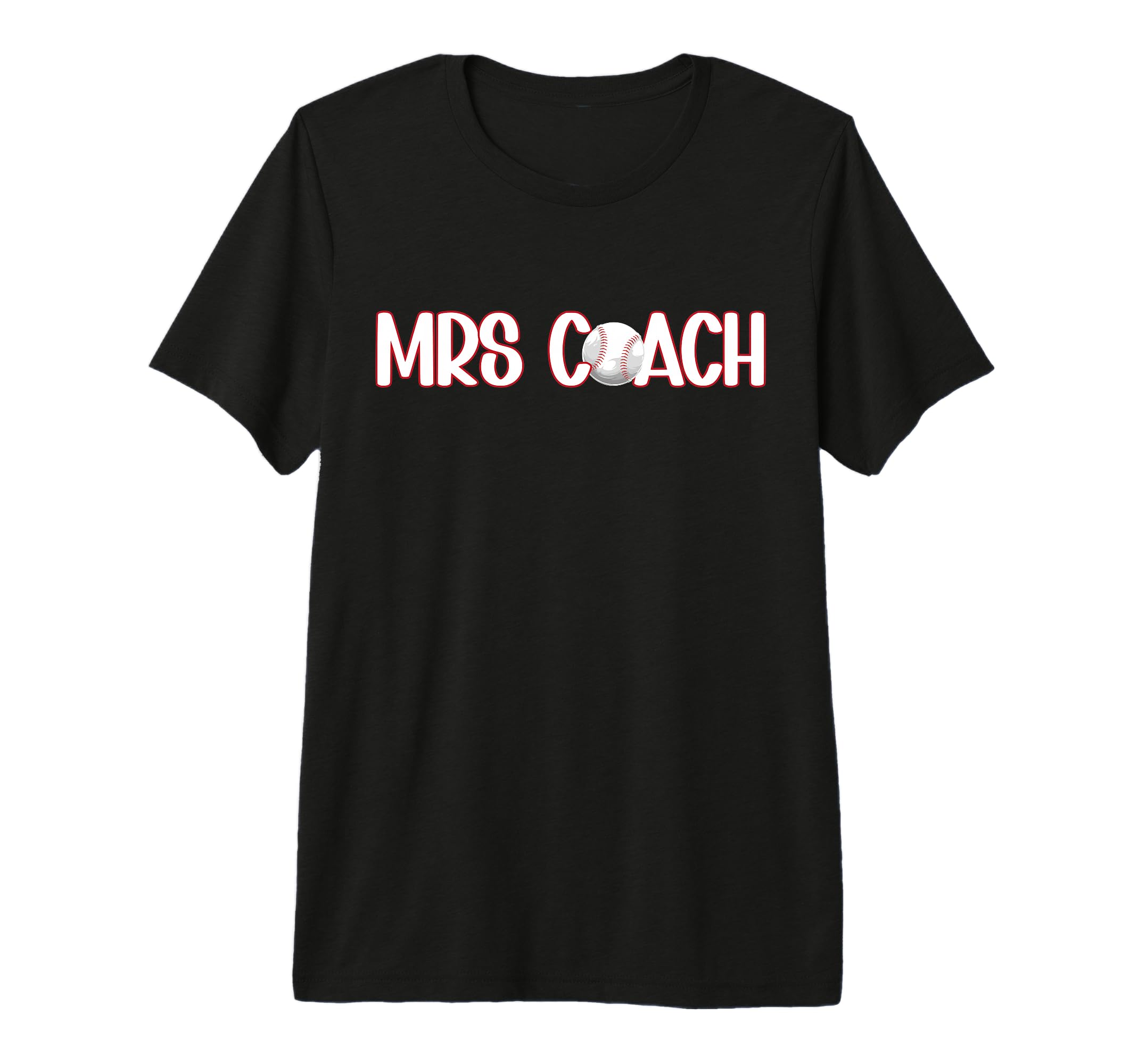 Mrs Coach Baseball Coach Wife T-Shirt - Minimalist Print for Adults - T-Shirt, Sweatshirt, Hoodie