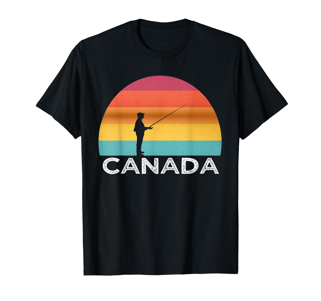 Sunset Canada Fishing Canadian T-Shirt - Unique Graphic Men Women - T-Shirt, Sweatshirt, Hoodie