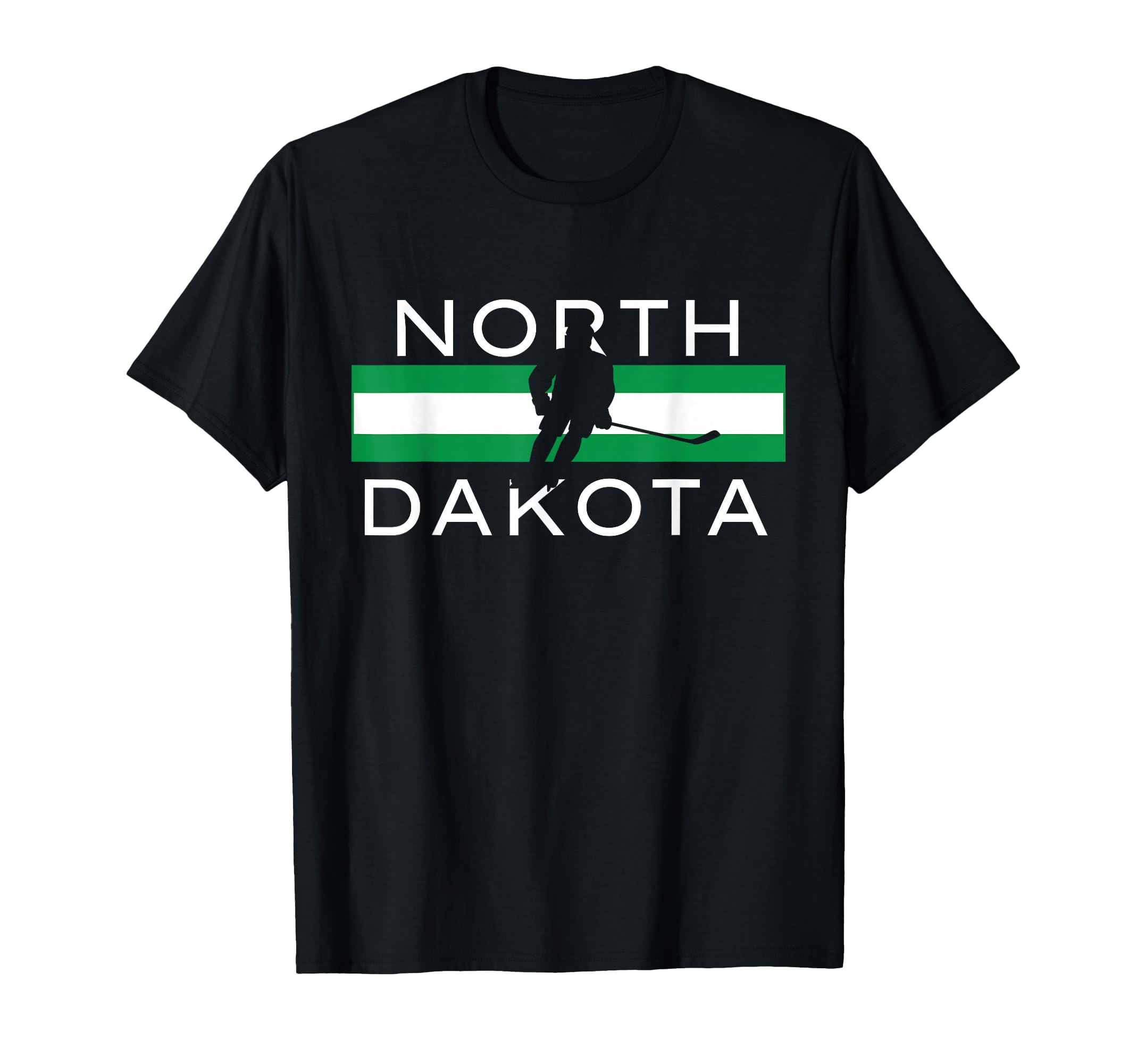 North Dakota Ice Hockey Player Forward T-Shirt - Trendy Graphic for Adults - T-Shirt, Sweatshirt, Hoodie